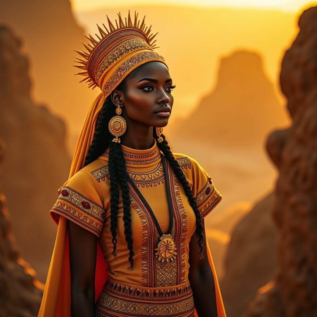 Queen of Golden City Timbuktu: Volumetric Lighting