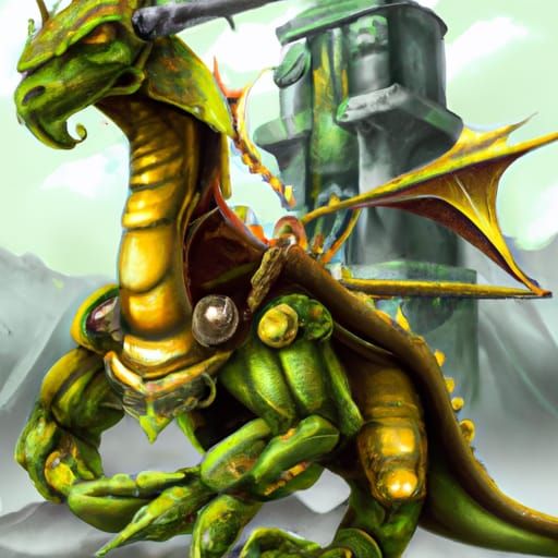 Uranium Dragon: Fantasy Art in Rutkowski Style