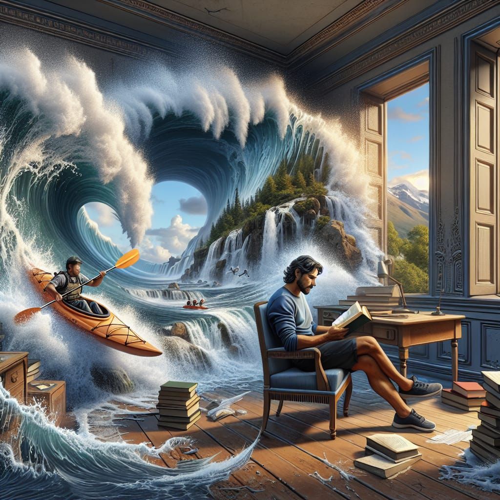 Landscape Painting Becomes Reality Disturbs Reader