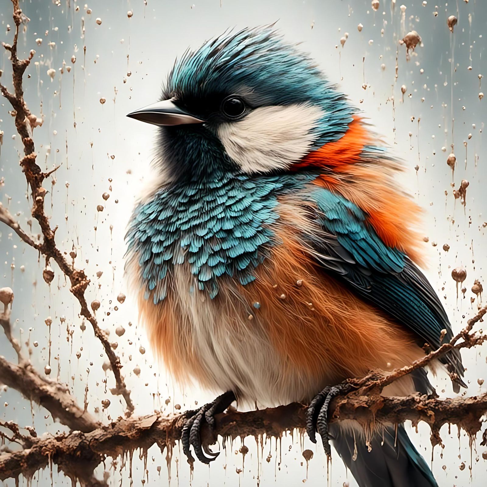 Close-Up of a Cute Bird in 8K Resolution