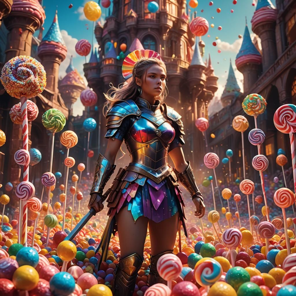 Candy Warrior in a World of Sweets
