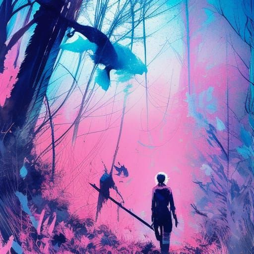 Terrifying Horror Scene in Speedpaint Style