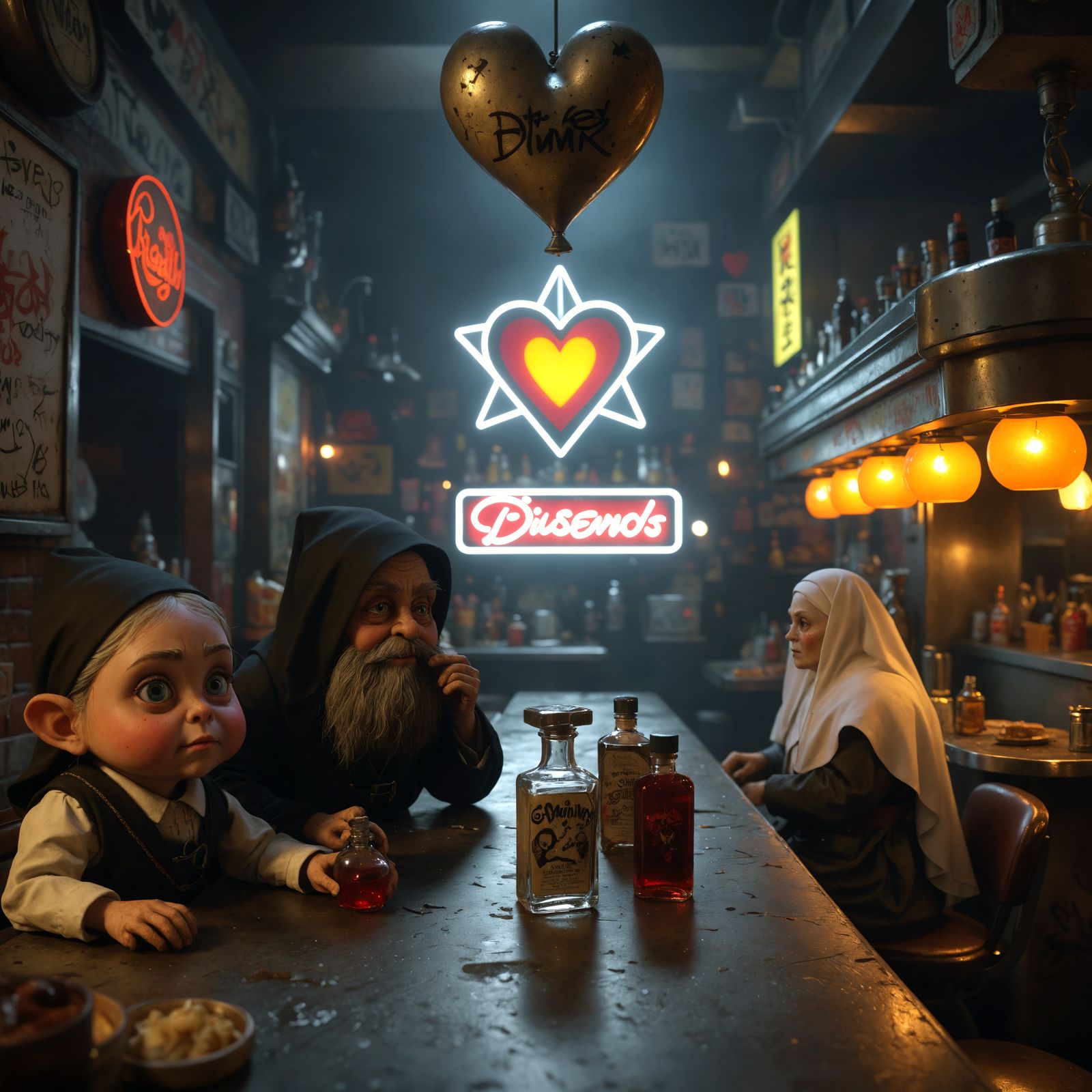 Hyper Realistic HDR Scene of a Twisted Date Night