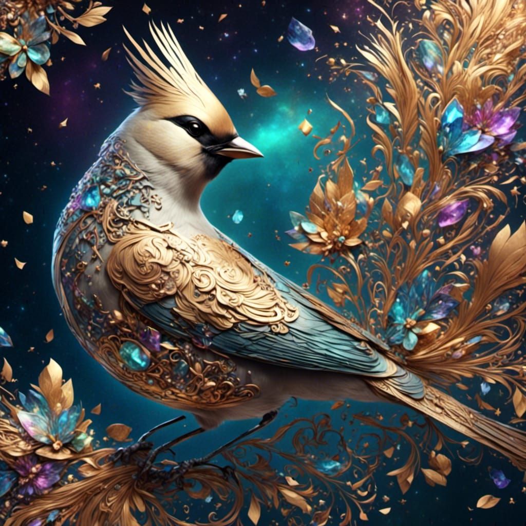 Bohemian Waxwing bird