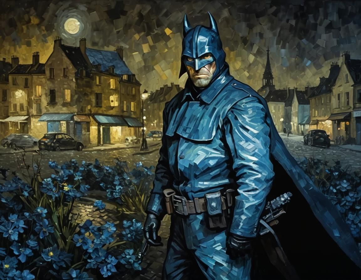 Bat Gendarme like his flowers and his coffee black - Vincent Van Gogh