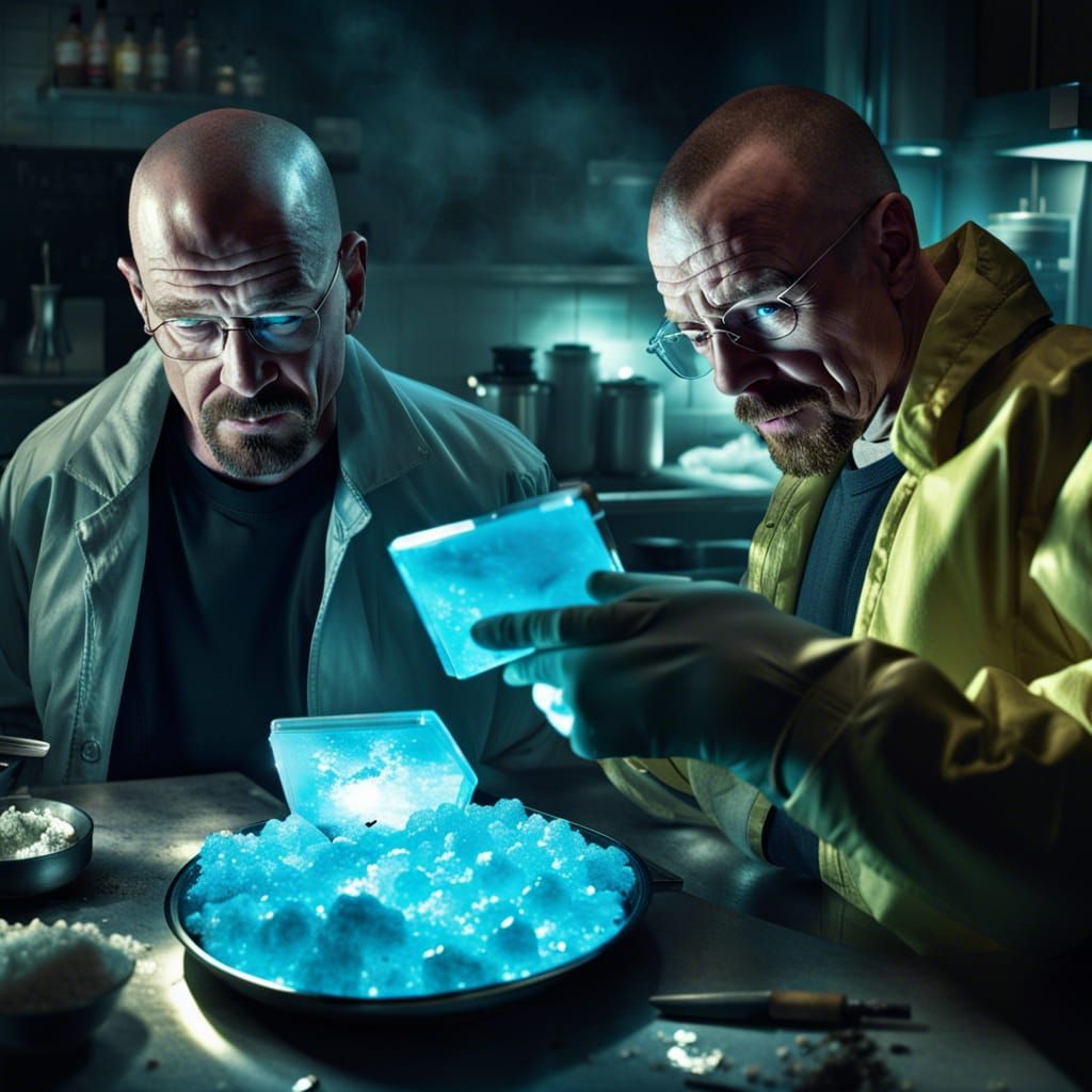 Hyperrealistic Crystal Meth Lab Scene