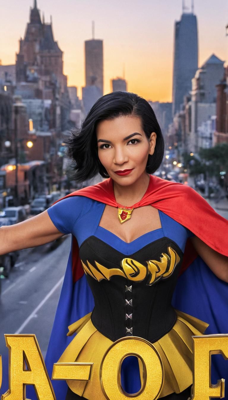 Superhero Woman in Pixar-Style 3D Animation