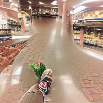 AI Generated Grocery Store Interior