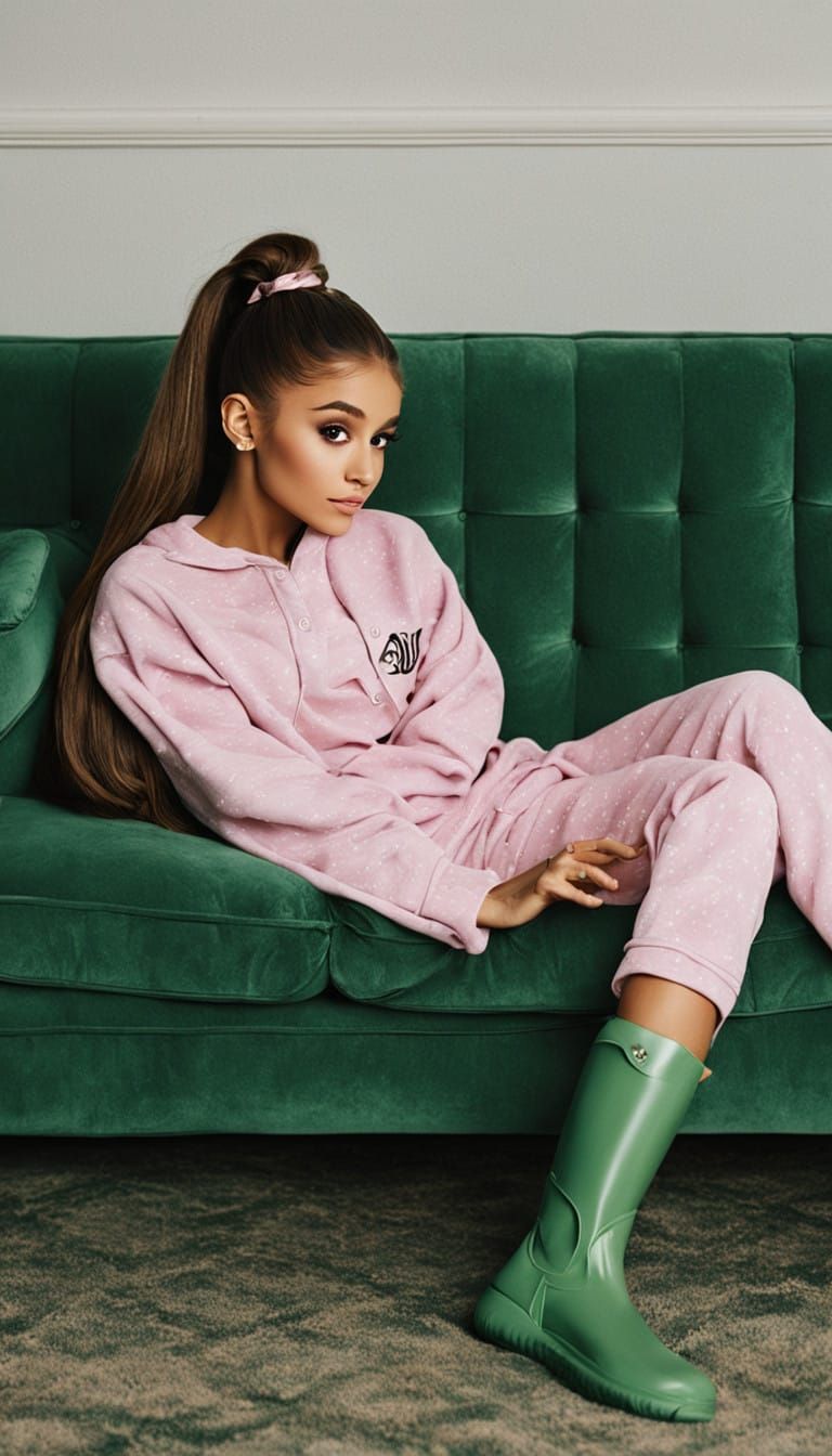 Sultry Singer's Cozy Sunday Afternoon in Chic Pink Pajamas