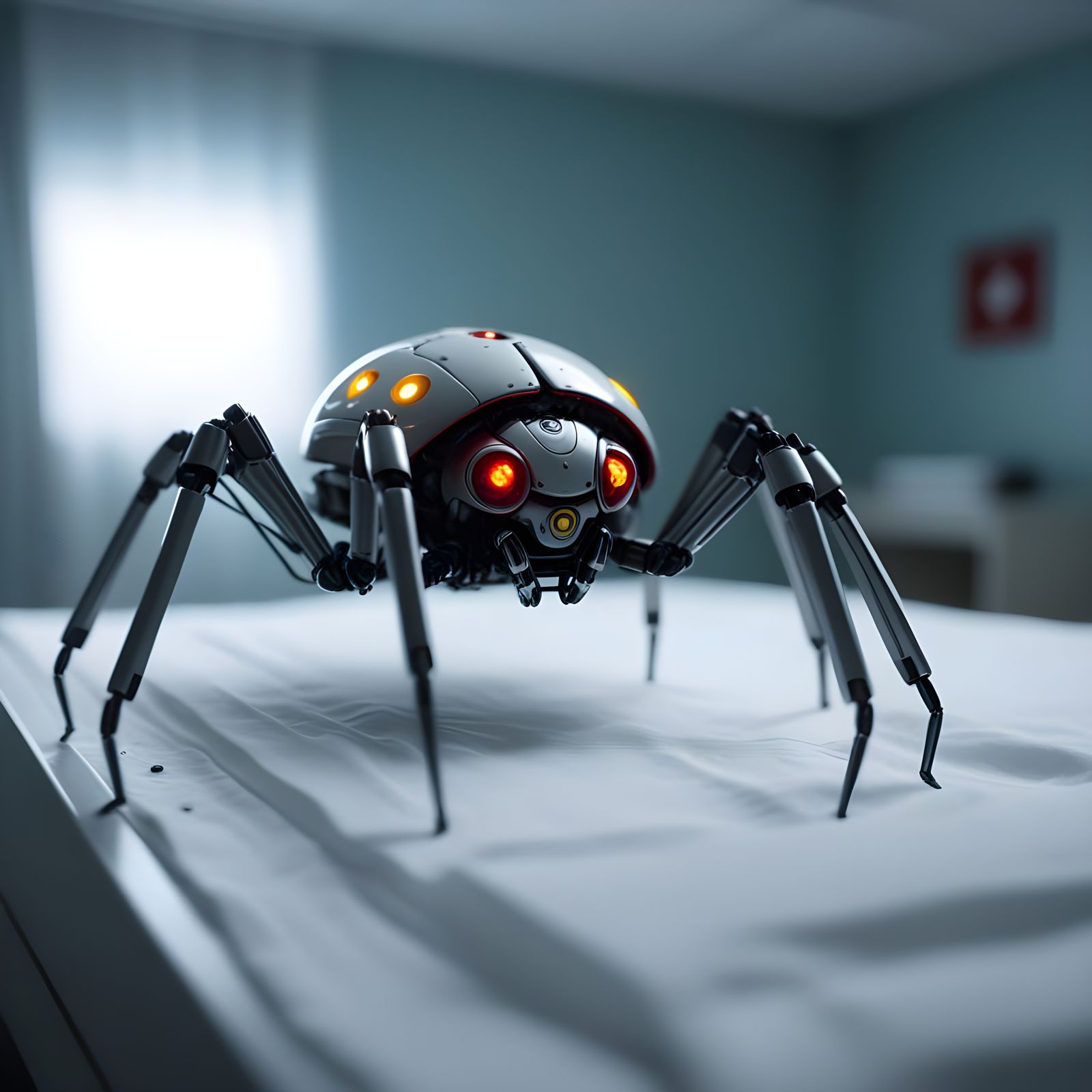 Hyper-Realistic Robot Companion: Beezle in Hospital Setting