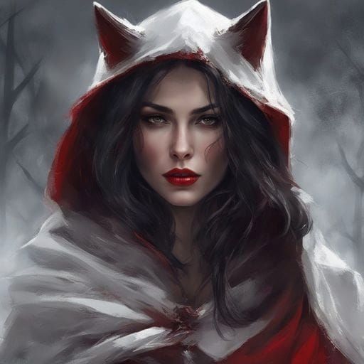 Mysterious Medieval Warrior with Crimson Clothes