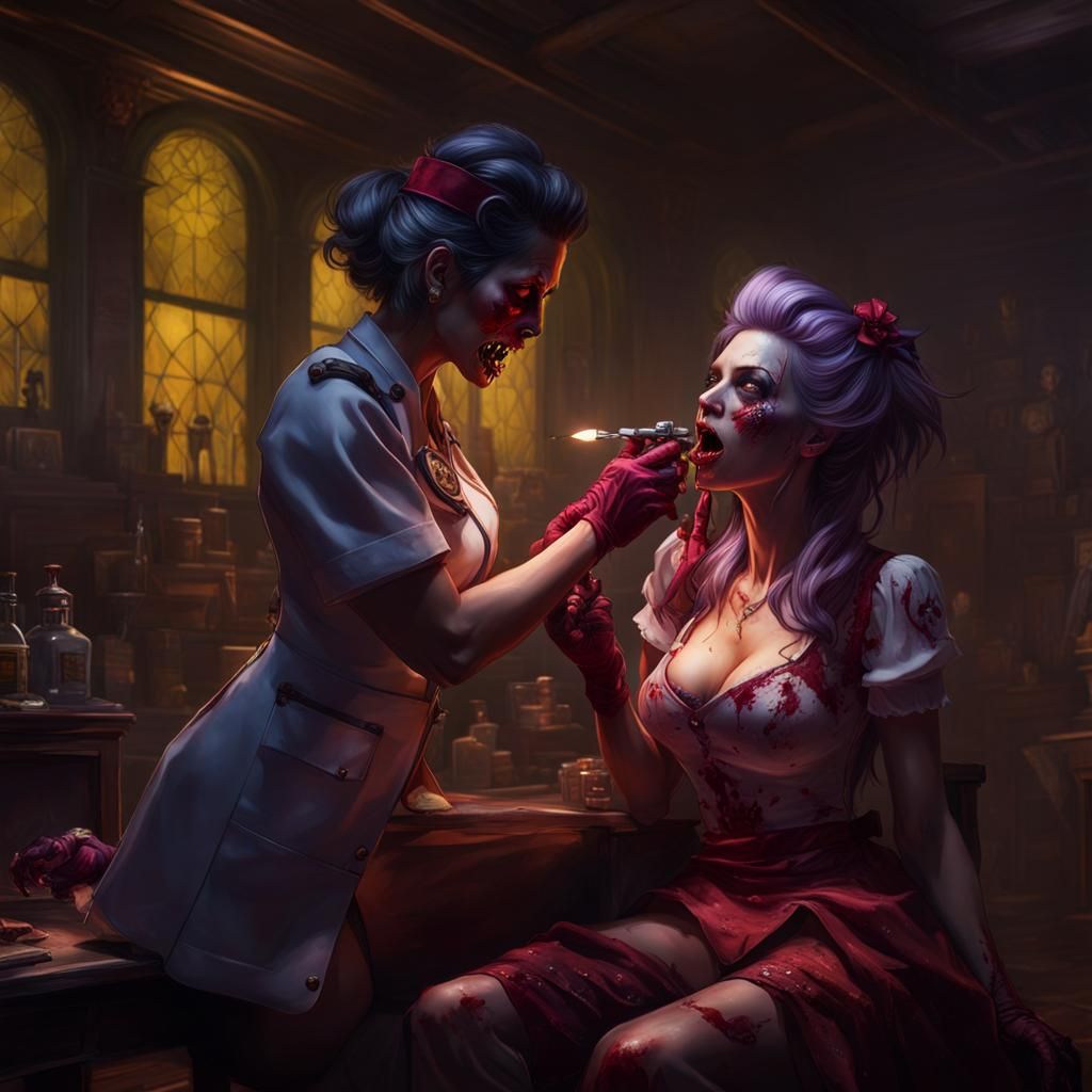 Zombie Injection: Dark Fantasy Concept Art