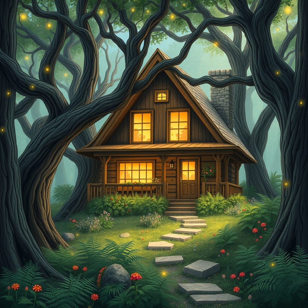 Whimsical Arbor Lodge Amidst Ancient Trees
