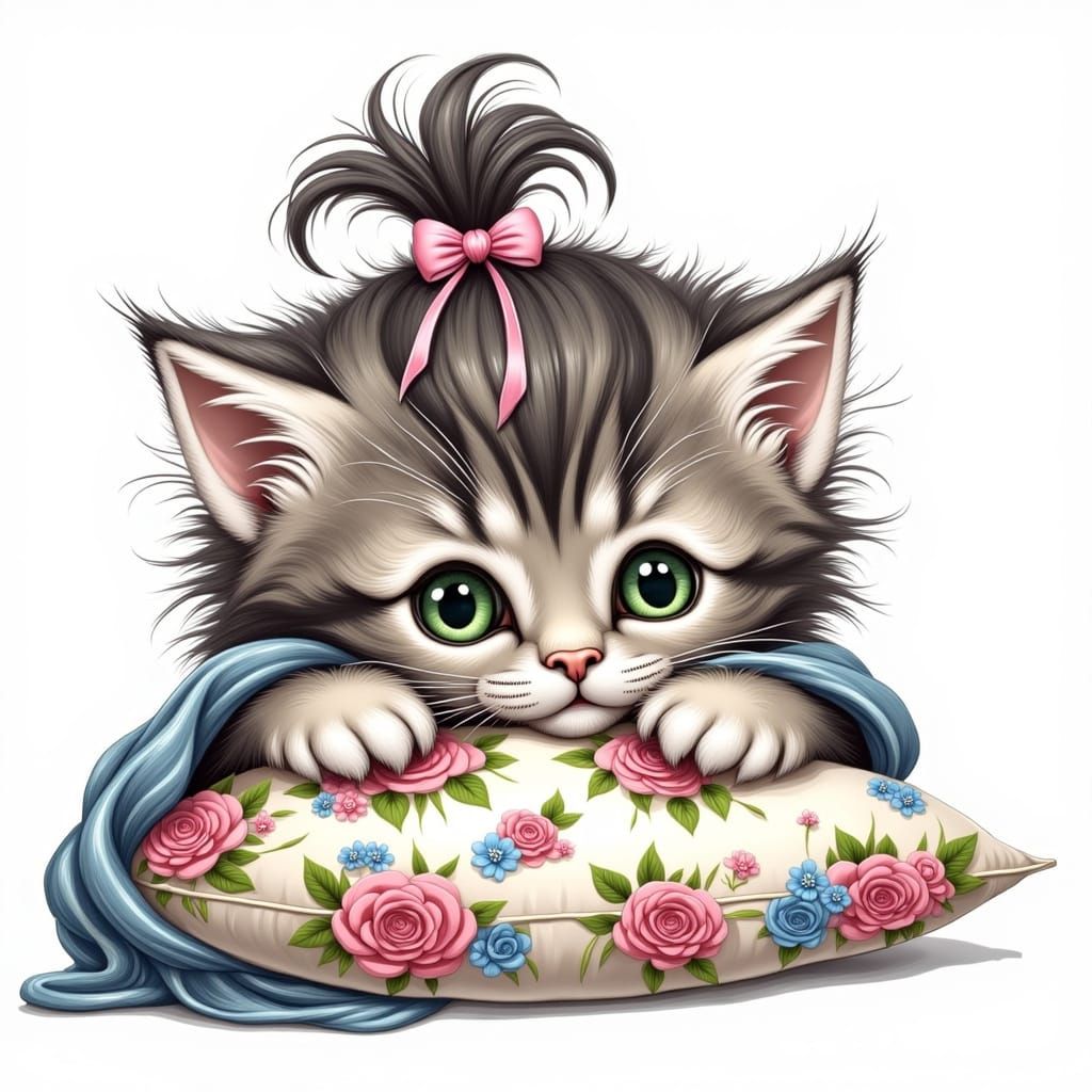 cute kitten fluffy fur