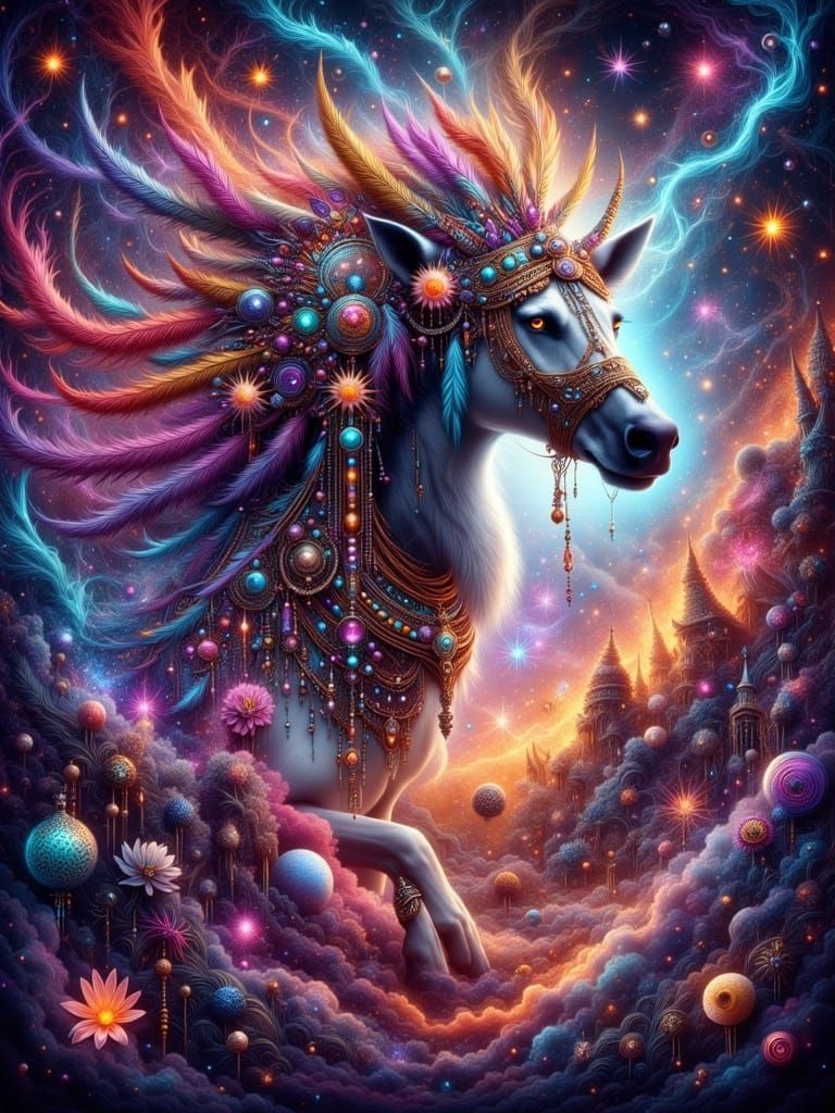 Fiery World with Mystic Aura: Digital Matte Painting