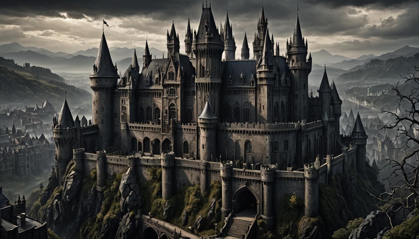 Dark Gothic Castle: Hyperdetailed Vampire Hunter Setting