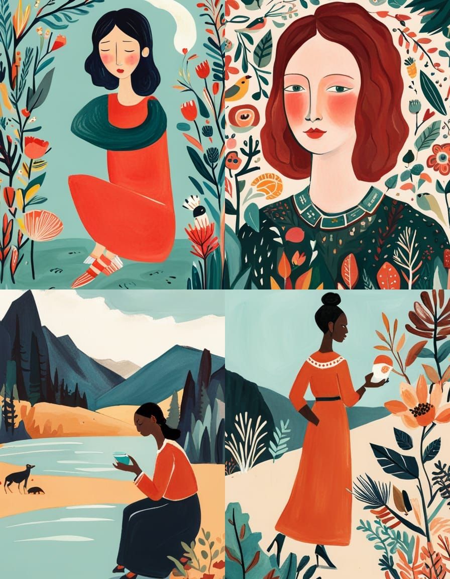 Stylized Character Portrait in Graphic Novel Style