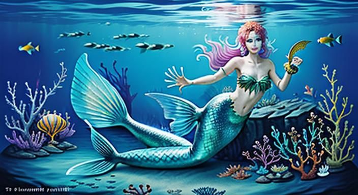 Biopunk Mermaid Goddess