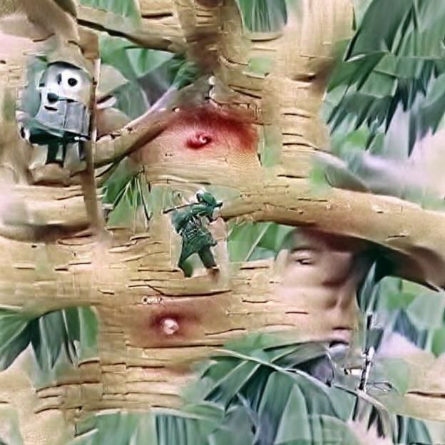 Vietnam War Soldier Hit in Combat