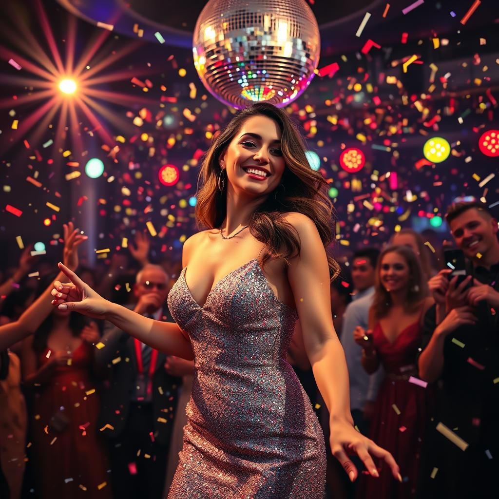 Glamorous New Year's Eve Disco Party Photography