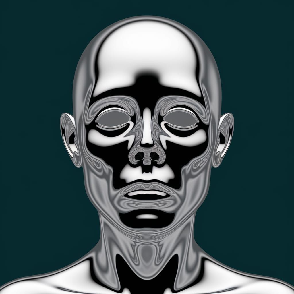 Abstract Ultramarine Ghastly on Matte