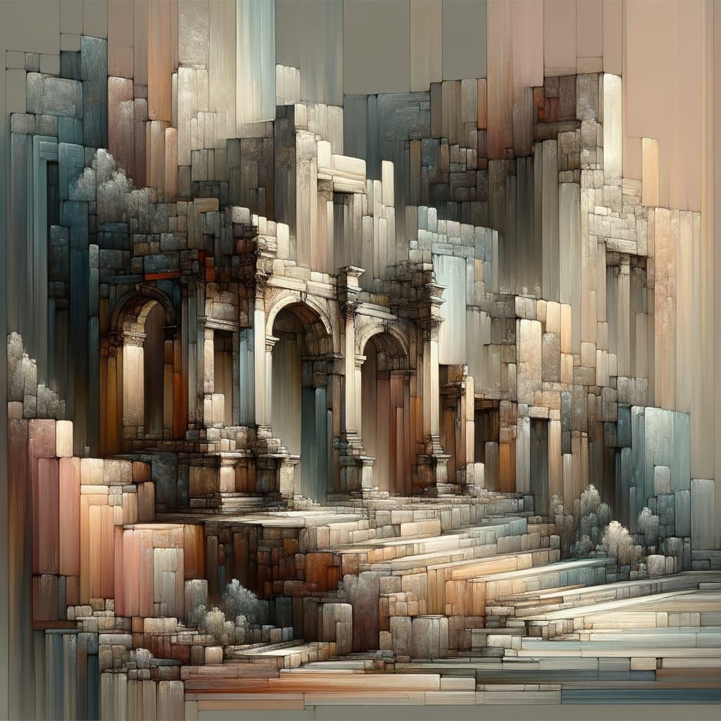 Ruins Remember: Whispers of the Past in Fragmented Art