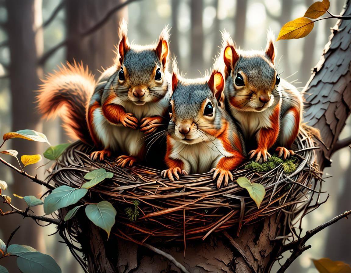 Squirrel nest