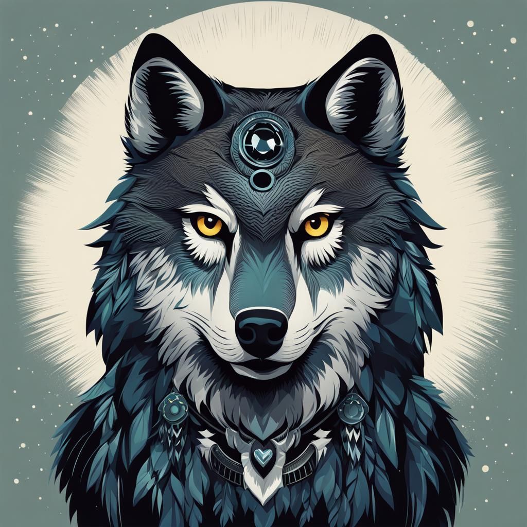 Wolf and Owl Hybrid Creature