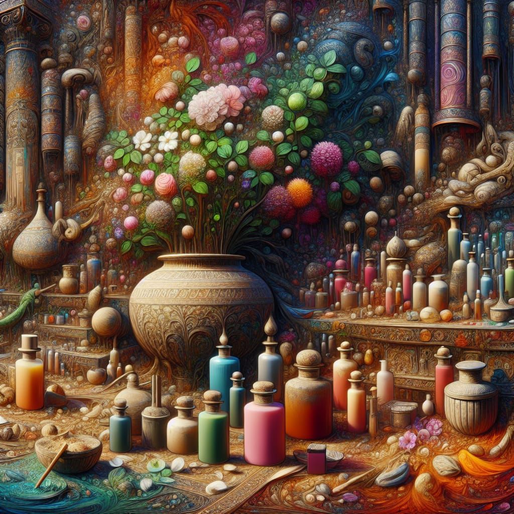 Colorful Concept Art: Ancient Roots of Fragrances