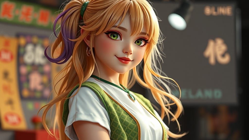 A realistic style masterpiece image of the stunning young Ta...