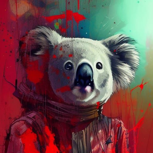 Koala Warrior Princess Portrait as Speedpaint