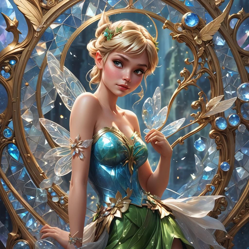 Tinkerbell in Moonstone: Hyperdetailed Portrait