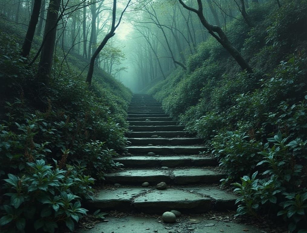 Embossed Deepshadowart Organic Stairway to Nowhere I Can't See Me Leady Leffin™️