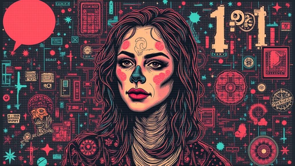 <lora:PU Glitch80:1.0> <lora:GW Retro Stacey:1.0>