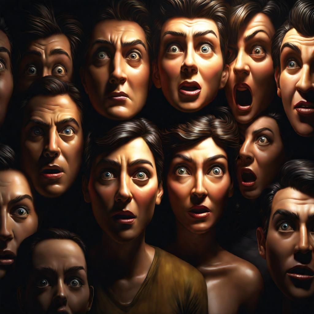 Paranoid Hallucinations: Faces Emerging from a Wall