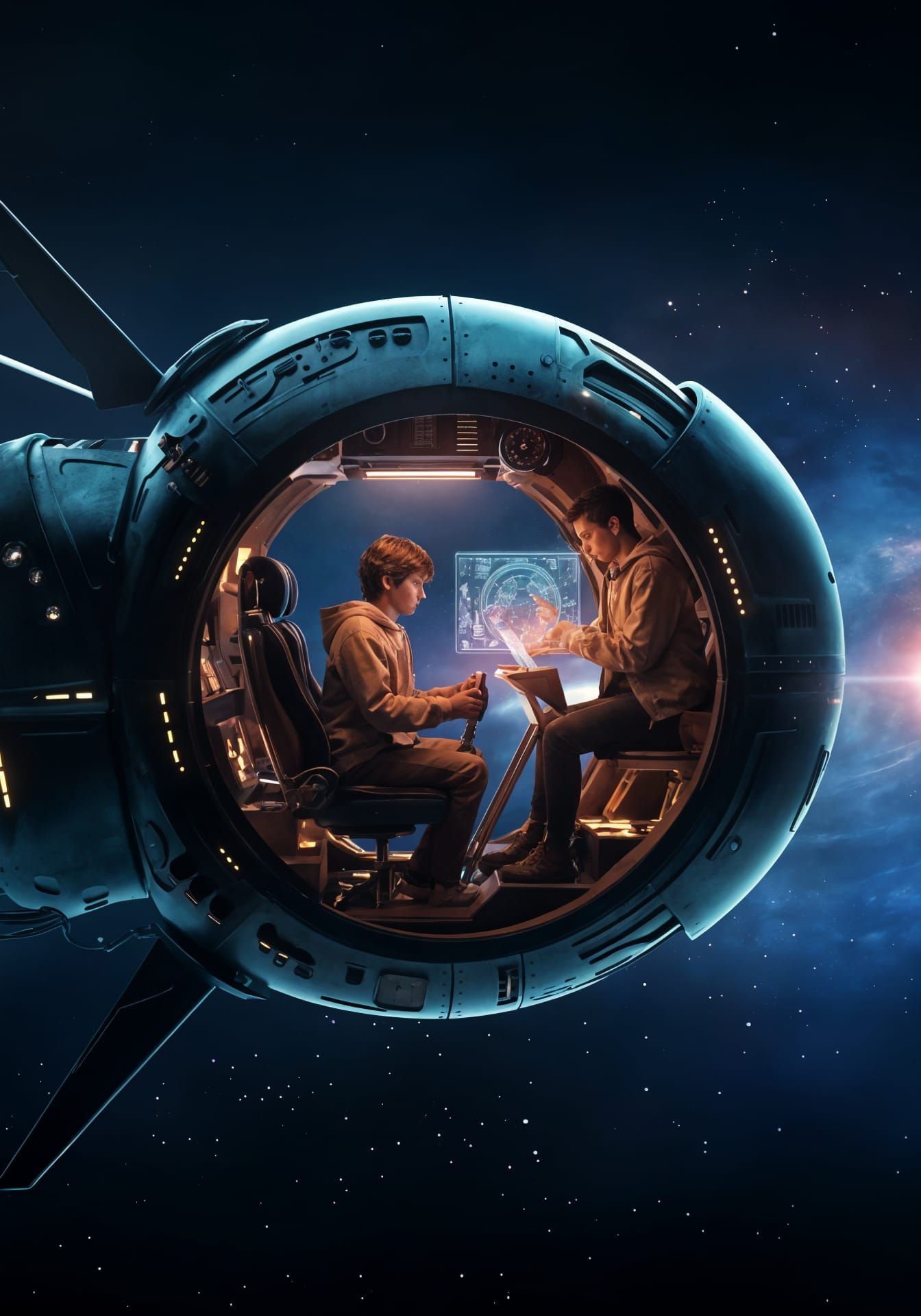 Sleek Fly-Shaped Timeship Embarks on Epic Time Travel Missio...