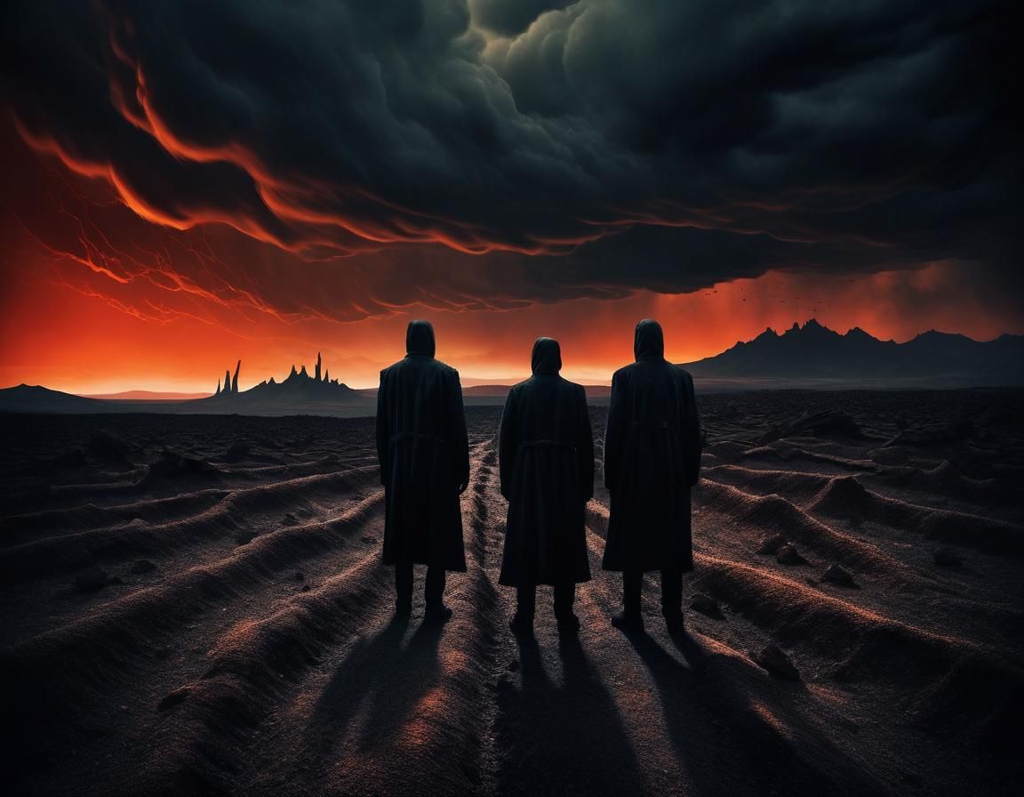 Eerie Twilight Surrealism in Dark Expressionist Style