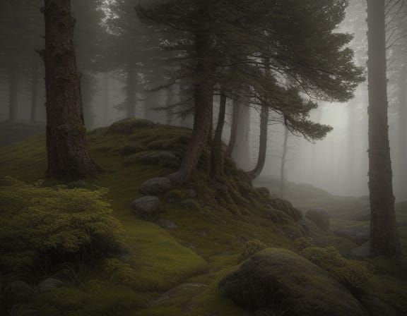Scandinavian Sámi Man in Traditional Reindeer Fur Loincloth
