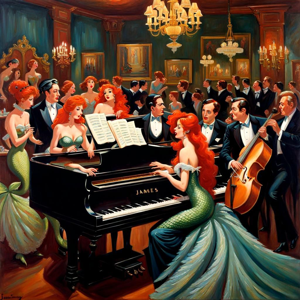 Woodpecker Serenade: Mermaid's Song in Gurney Style