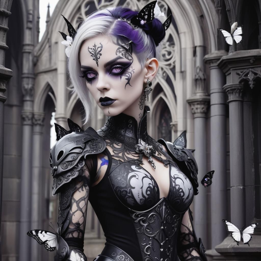 Gothic Changeling Portrait in Dark Fantasy Style