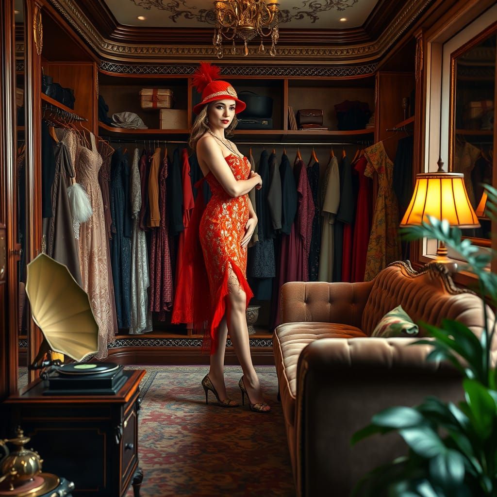 Gilded Age Glamour in a Dreamlike Walk-In Closet