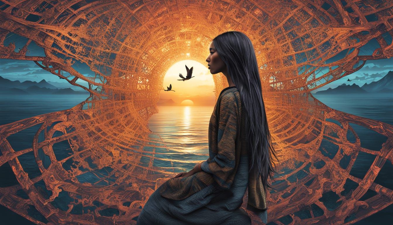 Angel of Memories Screaming in Mirror Labyrinth