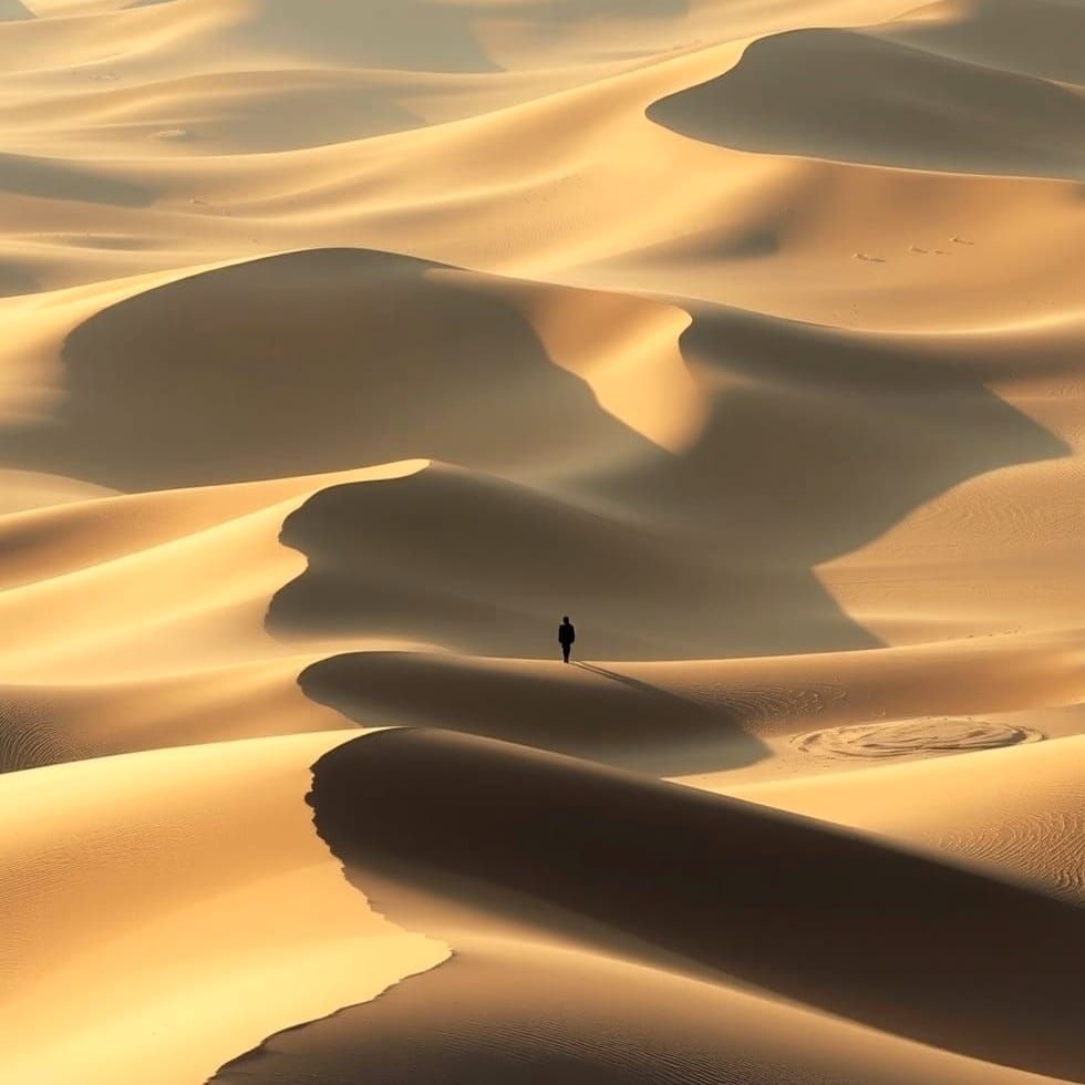 Abstract Desert Landscapes in Moody Light