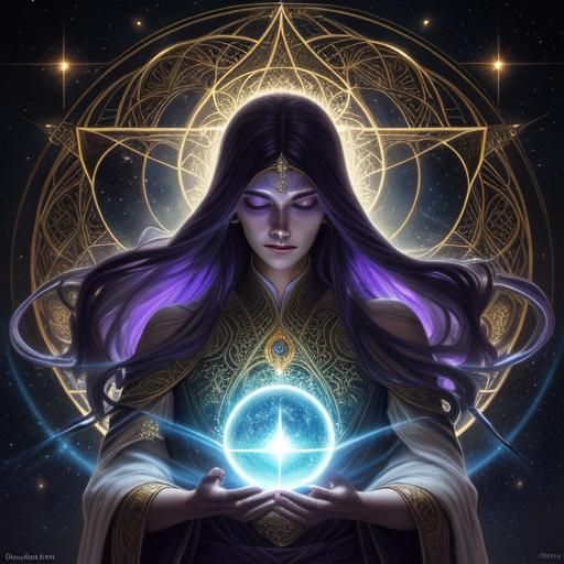 Majestic Figure of Unity in Dark Fantasy Style