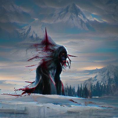 Sinister Revenant in a Fantasy Art Style