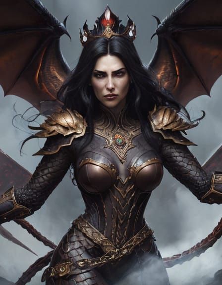 Regal Fantasy Warrior Empowered by Majestic Dragons in Ivan ...