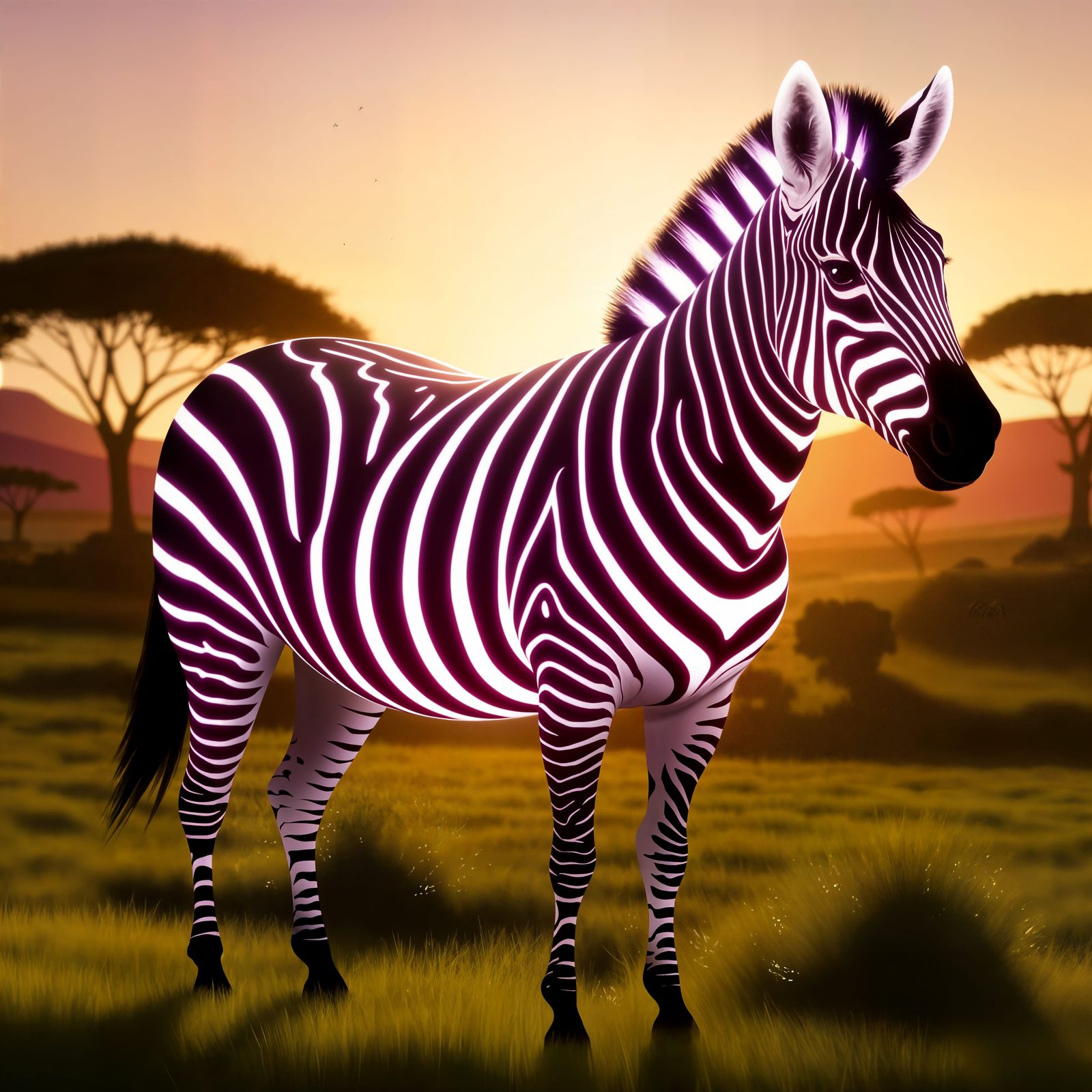 Glowing stripes