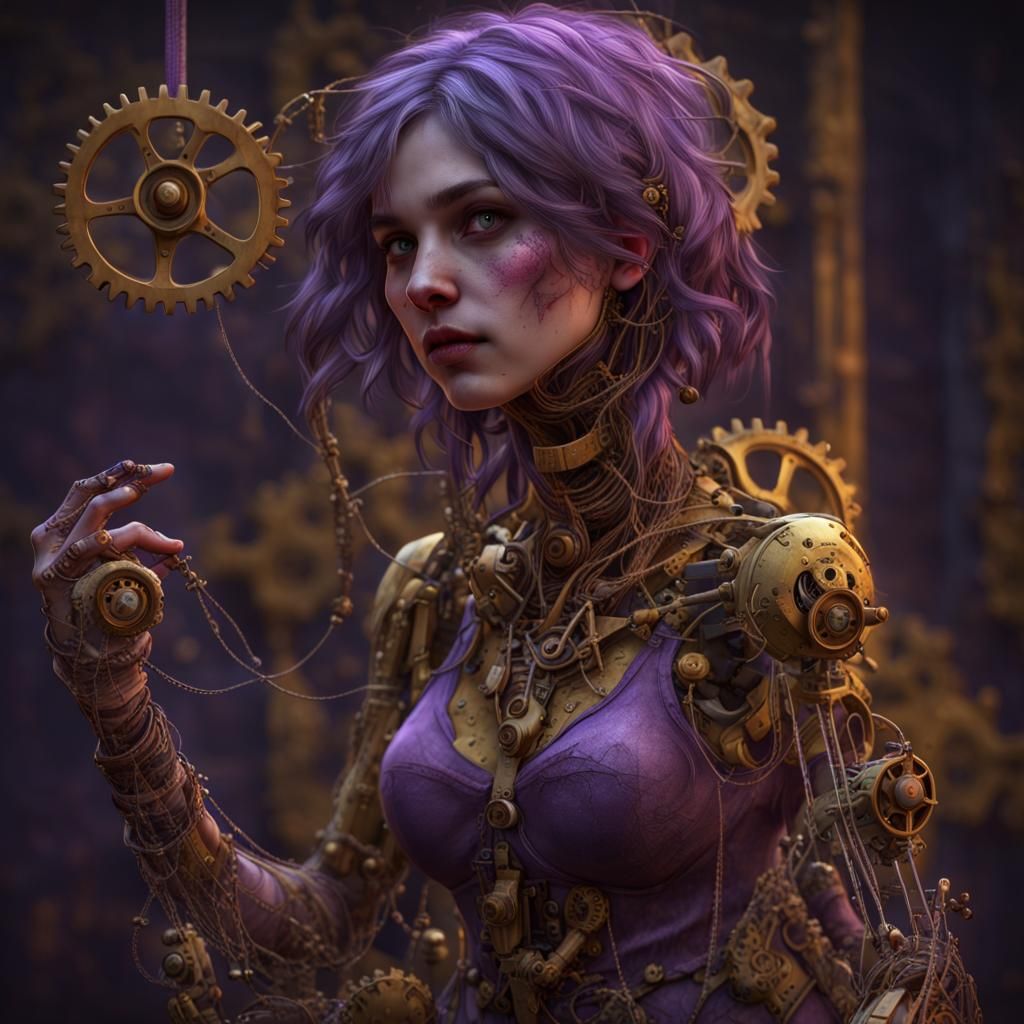 Steampunk Puppet: Dark Fantasy Concept Art