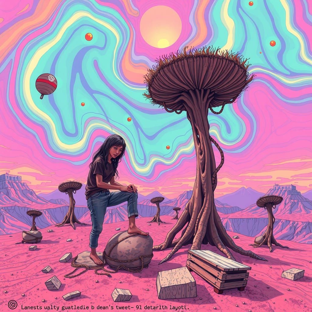 Intense Hallucinogenic Bad Trip Visuals