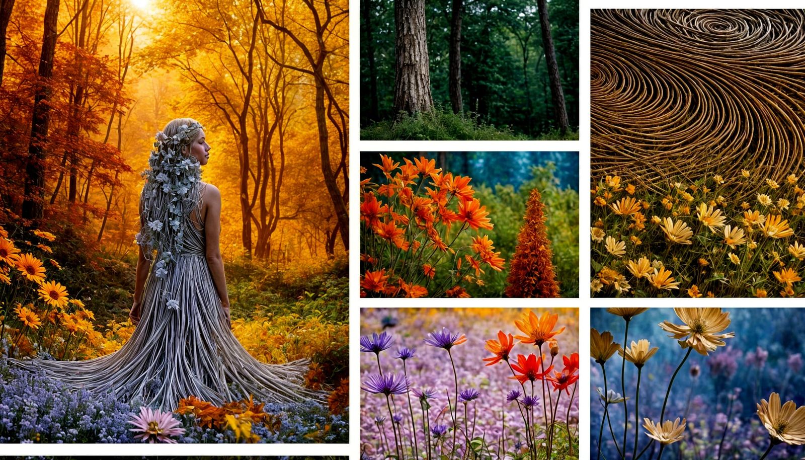 Ephemeral Land Art Blending Human and Landscape